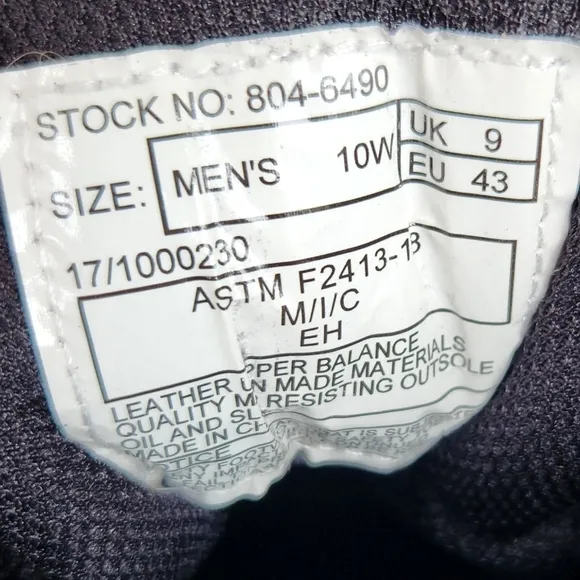 Thorogood &quot;Crosstrex I-Met²&quot; Composite Toe Work Boots Black | Men's Size 10 Wide