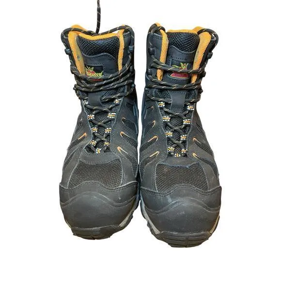 Thorogood Men's Crosstrex Series Waterproof 6&quot; Black Safety Toe Hiker US Size 10