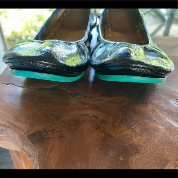 🖤Tieks in BLACK size 7 women's travel flats all-leather rubber soles teal