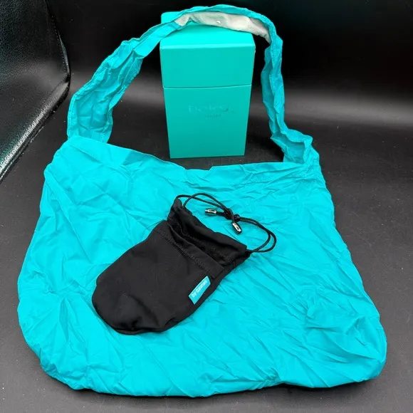 TIEKS Sz 8 Coral Orange w/ Box Ballet Flats Travel Party Storage Bags