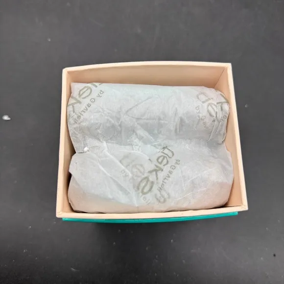 TIEKS Sz 8 New Taupe Nude Brown w/ Box Ballet Flats Travel Party