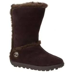 Timberland 61642 Women's Shearling Brown Suede Pull-On Boot 6.5