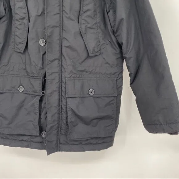 Timberland Fur Trim Quilted Button Pocketed Zip Parka Jacket outerwear urban