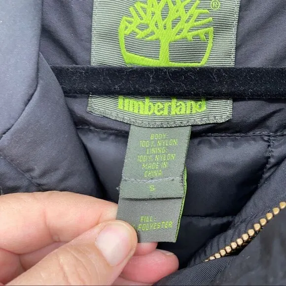 Timberland Fur Trim Quilted Button Pocketed Zip Parka Jacket outerwear urban
