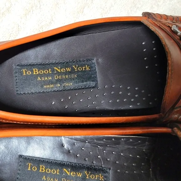 To Boot New York Mens Nordstrom Del Amo Loafers Cognac Sz10.5 Style 199M