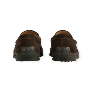Tod’s ❂ Luxury Slip On Penny Loafers ❂ Choc Brown Suede ❂ 10.5 ❂ Vibram Sole
