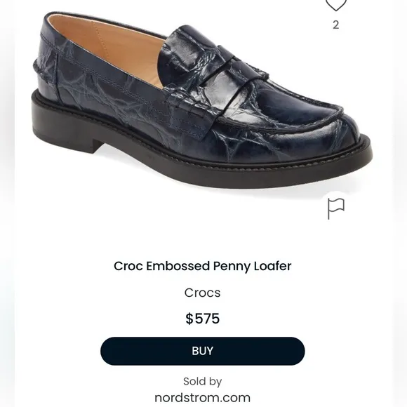Tod’s Navy Blue Croc Embossed Loafers