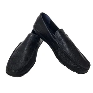 Tommy Bahama Nassau Venetian Loafer Mens 10 D Black Leather Slip On Comfort
