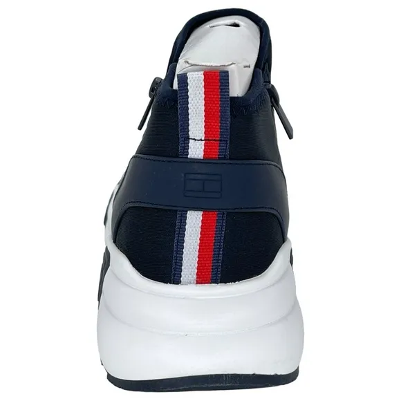 Tommy Hilfiger Morney Navy Stretch Womens Fashion Sneakers Size 10M