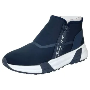 Tommy Hilfiger Morney Navy Stretch Womens Fashion Sneakers Size 10M