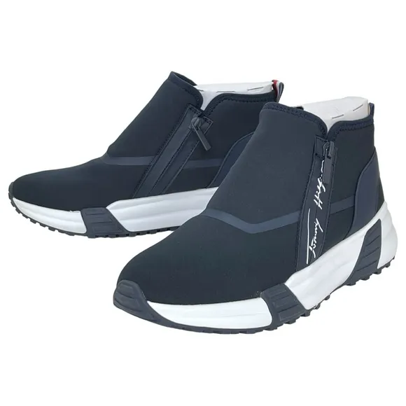 Tommy Hilfiger Morney Navy Stretch Womens Fashion Sneakers Size 10M