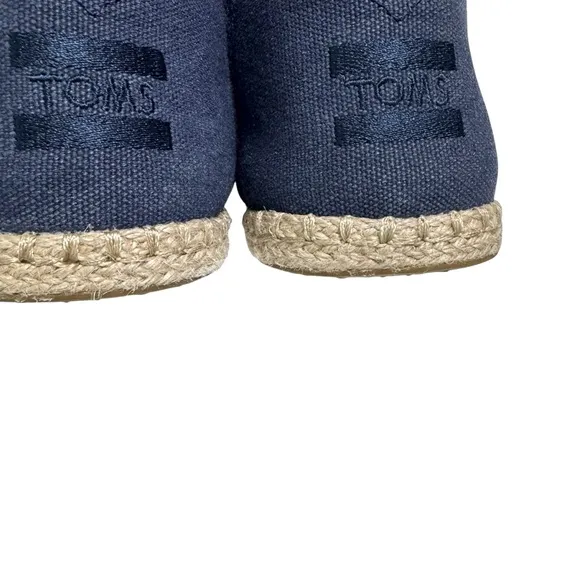 TOMS DECONSTRUCTED ALPARGATA ROPE In Navy  Sz 12