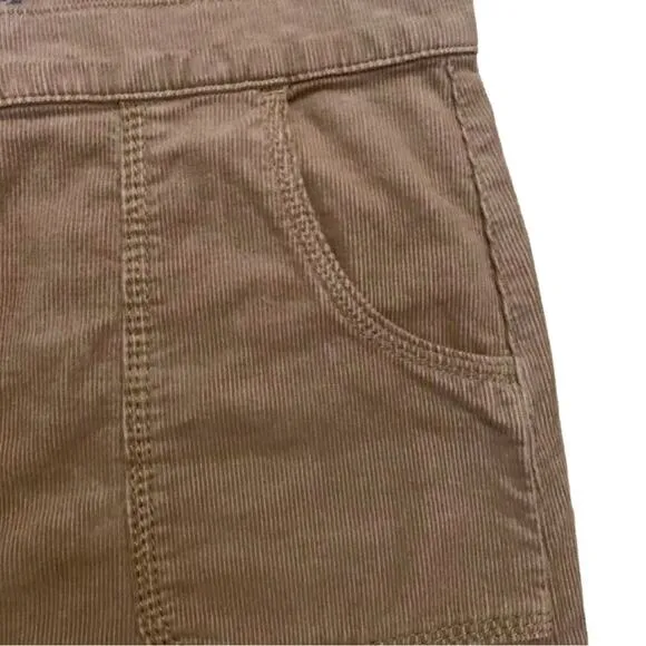Tory Burch Beige Brown Tan Lucitano Skirt Corduroy Size 8 Short Mini