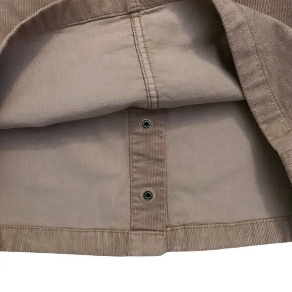 Tory Burch Beige Brown Tan Lucitano Skirt Corduroy Size 8 Short Mini