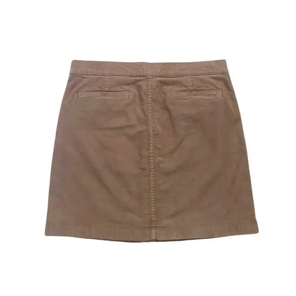 Tory Burch Beige Brown Tan Lucitano Skirt Corduroy Size 8 Short Mini