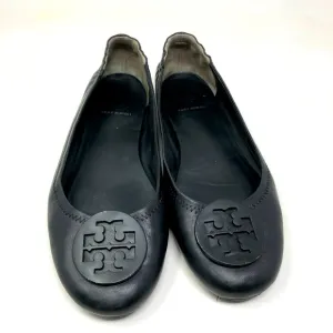 Tory Burch Black Minnie Travel Ballet Flats Size 7.5