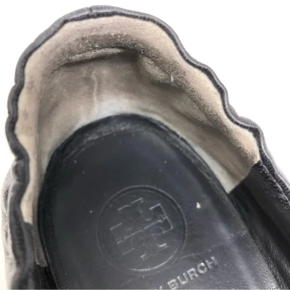 Tory Burch Black Minnie Travel Ballet Flats Size 7.5