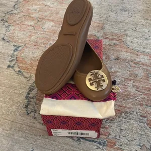 Tory Burch Brown Ballet Flats