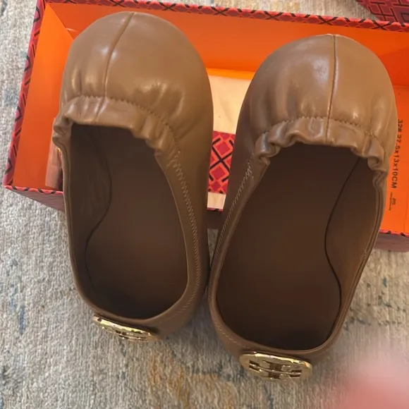 Tory Burch Brown Ballet Flats