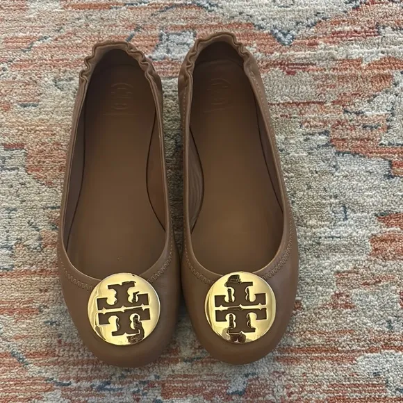 Tory Burch Brown Ballet Flats