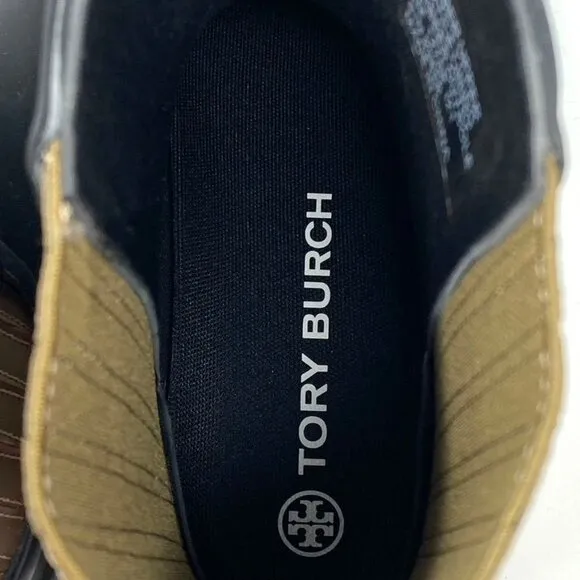 Tory Burch Hurricane Boots Foul Weather Ankle Rain Boots Black Size 9 NWOB