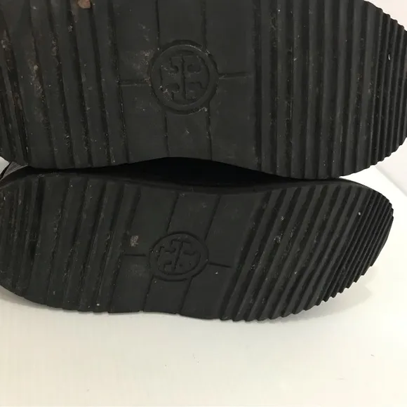 Tory Burch Joey Fur Trim Quilted Winter Boots Size 8