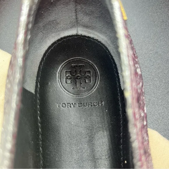 Tory Burch Laila 2 driver  Silver Ballet Flats