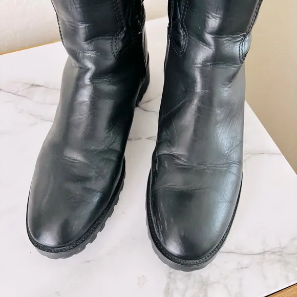 Tory Burch Melinda Quilted Leather Riding Boots Size 10
