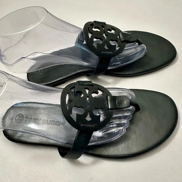 Tory Burch ‘MILLER’ Slides Soft Sandal in Perfect Black
