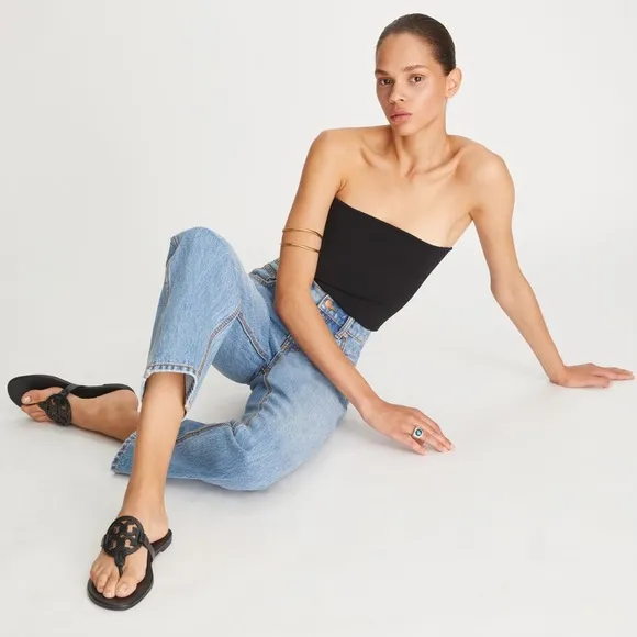 Tory Burch ‘MILLER’ Slides Soft Sandal in Perfect Black