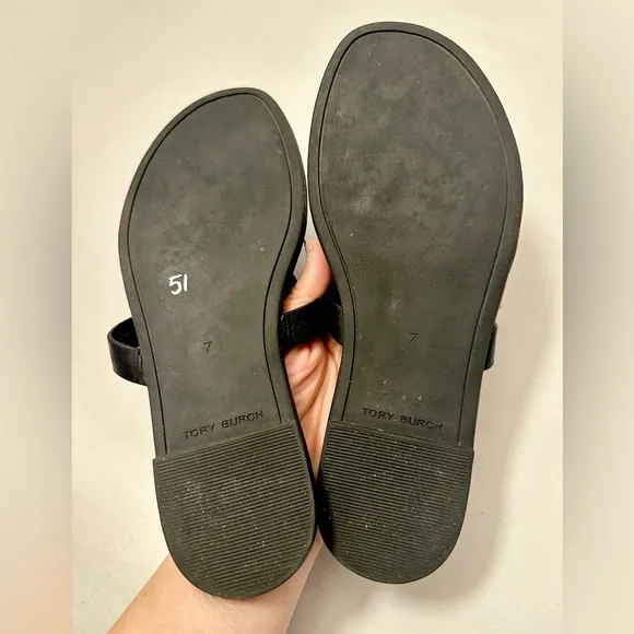 Tory Burch ‘MILLER’ Slides Soft Sandal in Perfect Black