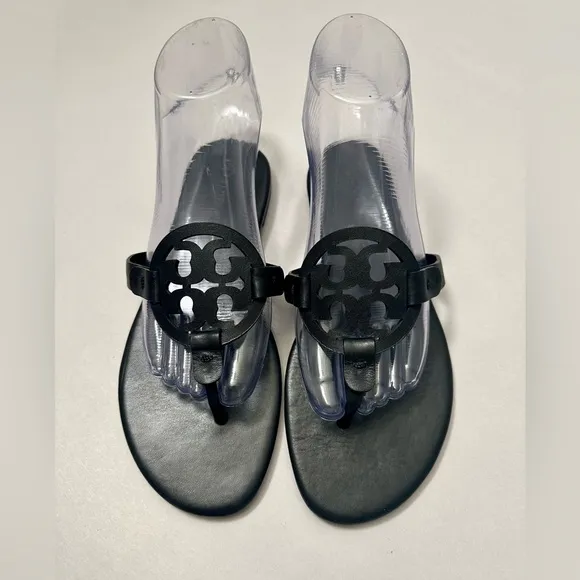 Tory Burch ‘MILLER’ Slides Soft Sandal in Perfect Black