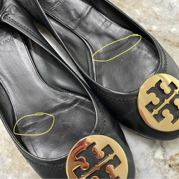 Tory Burch Minnie Travel Ballet Flats Leather