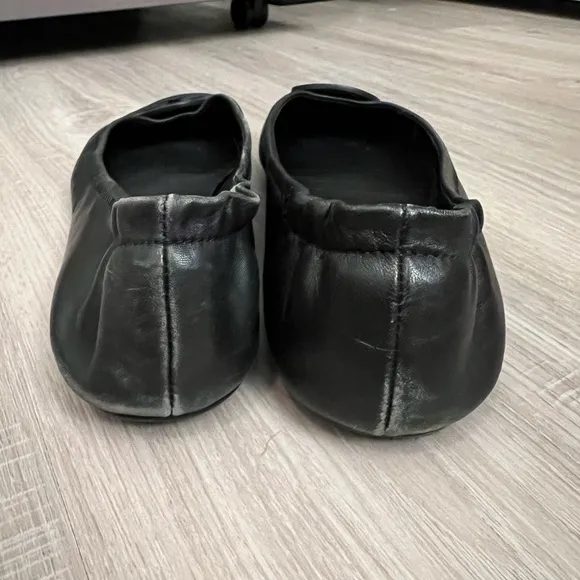 Tory Burch Minnie Travel Black Ballet Flats