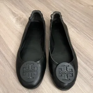 Tory Burch Minnie Travel Black Ballet Flats