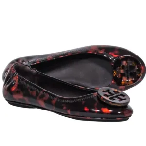 Tory Burch Minnie Travel Tortoise Print Ballet Flats