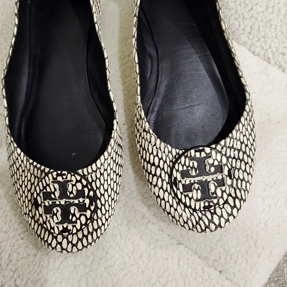 Tory Burch Printed Minnie Travel Ballet Flats