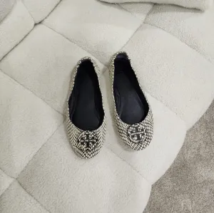 Tory Burch Printed Minnie Travel Ballet Flats