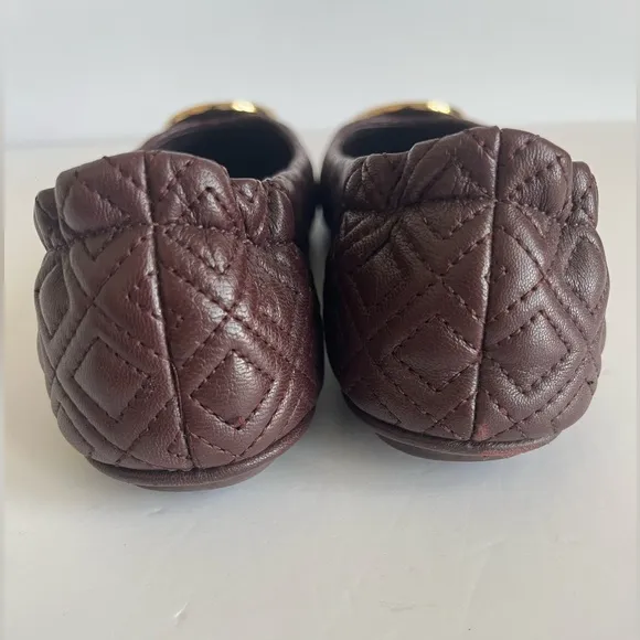 Tory Burch Quilted Minnie Nappa Leather Travel Ballet Flats size 6