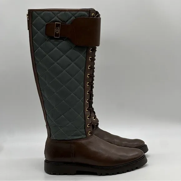 Tory Burch Quilted Puffer Boots. Size 7