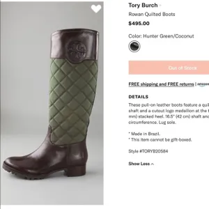 Tory Burch Rowan Quilted Boots