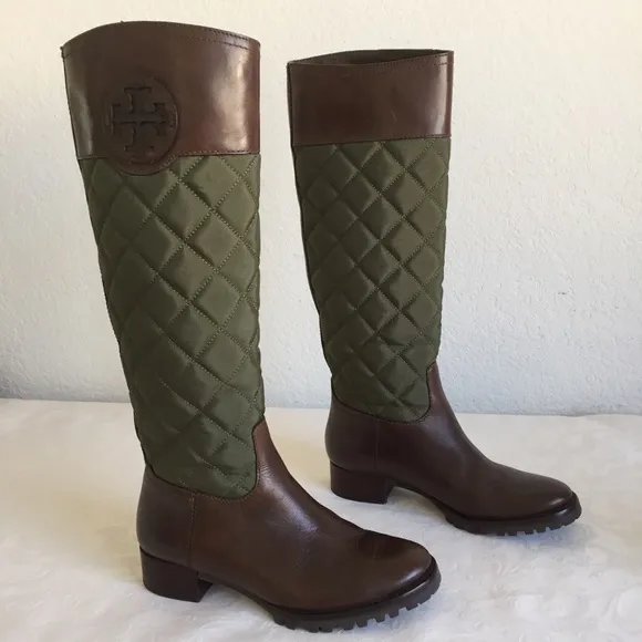 Tory Burch Rowan Quilted Boots