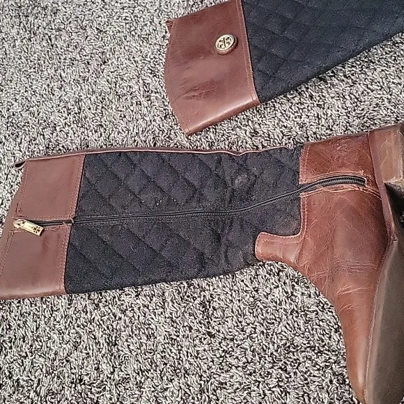 Tory Burch tall leather riding boots