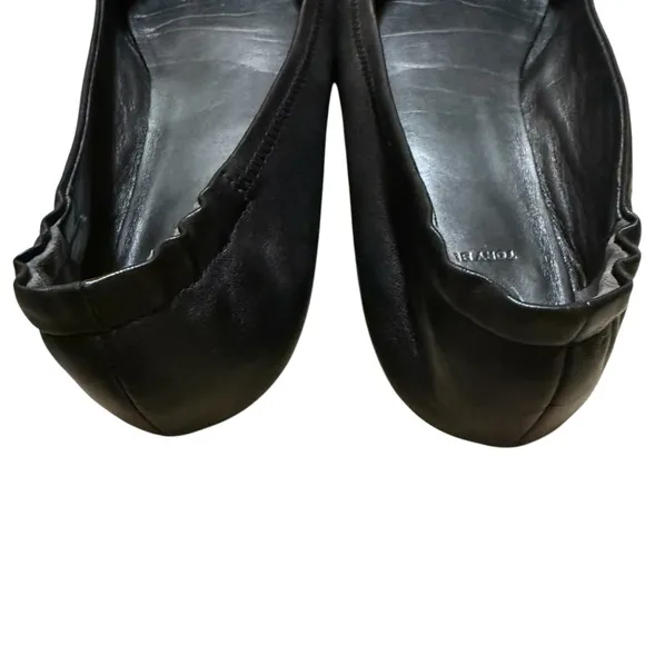 Tory Burch Women’s Leather Minnie Travel Ballet Flats Size 7