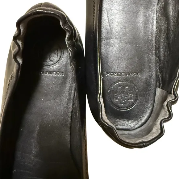 Tory Burch Women’s Leather Minnie Travel Ballet Flats Size 7