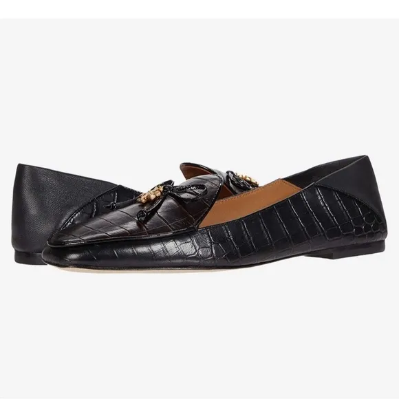 Tory Burch Women's Tory Charm Loafers - Cocoa/Perfect Black
