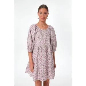 Tuckernuck Hyacinth House Floral Huckleberry Mini Dress Womens Large NWOT $148