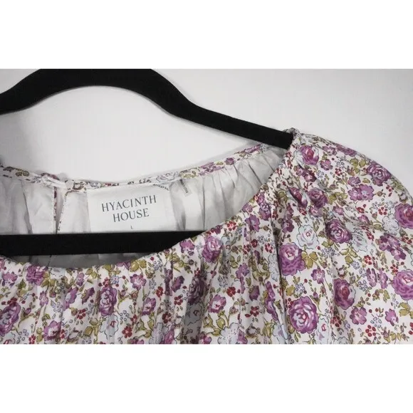 Tuckernuck Hyacinth House Floral Huckleberry Mini Dress Womens Large NWOT $148
