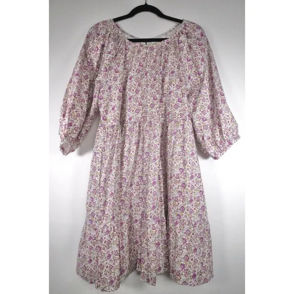 Tuckernuck Hyacinth House Floral Huckleberry Mini Dress Womens Large NWOT $148