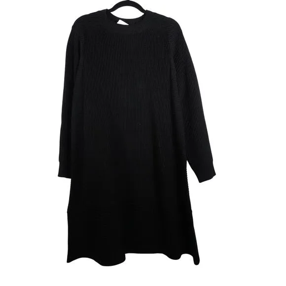 Tuckernuck Pomander Place Black Ainsley Dress Retro Mod Chunky Knit Large 1122